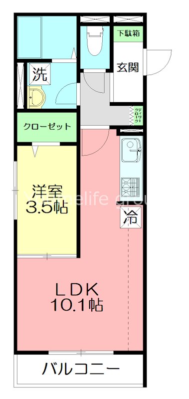 D-room浜町 302号室 間取り
