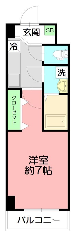 エターナル鶴巻 402号室 間取り