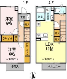 メゾネット萩山 間取り