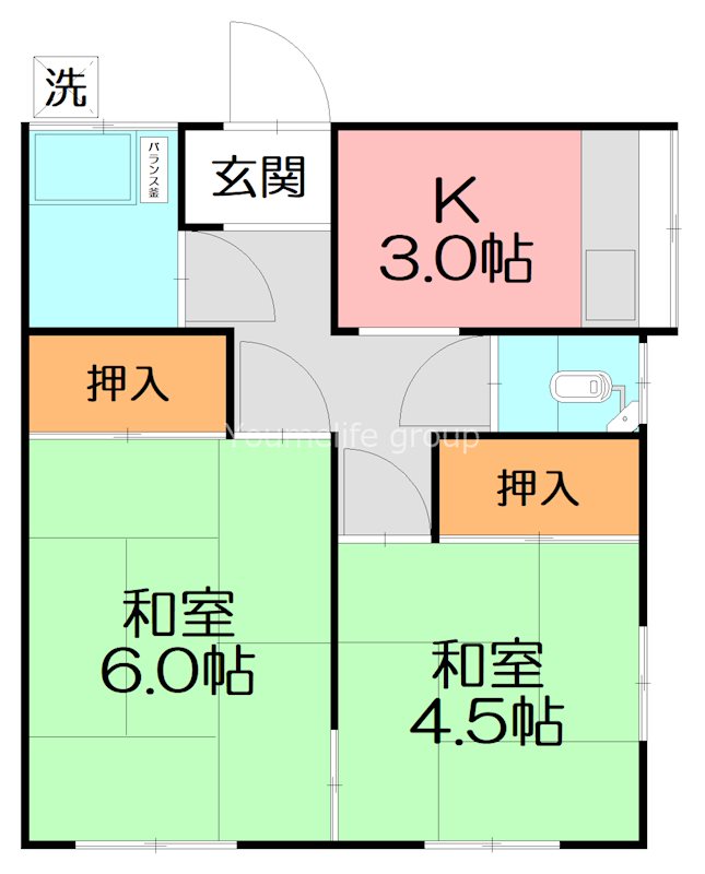 杉山アパート 101号室 間取り