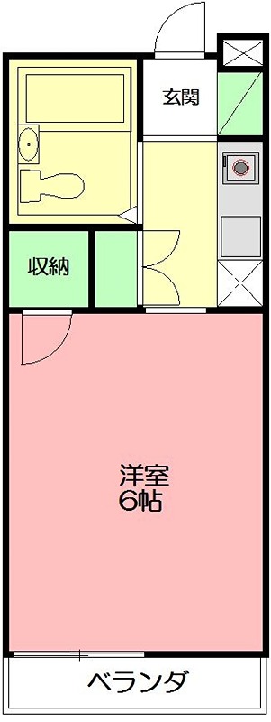 コーポラスK 102号室 間取り
