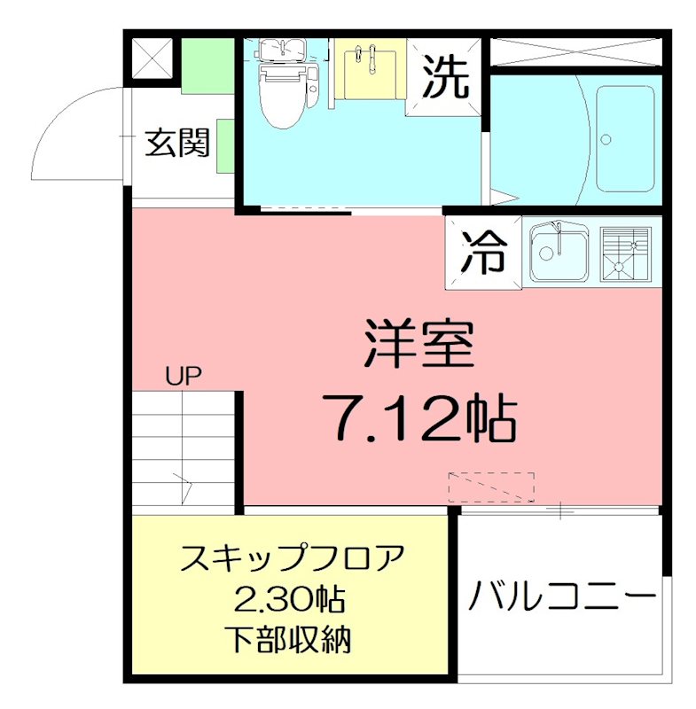 current鵠沼海岸 201号室 間取り