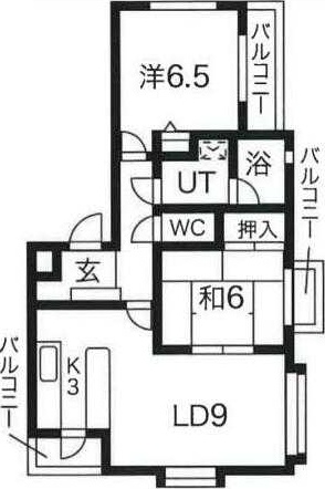 クリオ鎌倉笛田 301号室 間取り