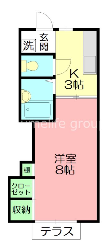 ノースヴィレッジ・イーストサイド 105号室 間取り