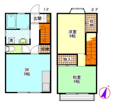 ハイム桜花 102号室 間取り
