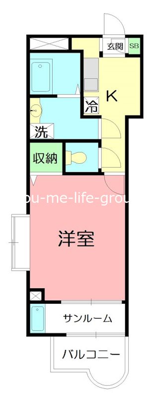 ビオトープ・モエ 101号室 間取り