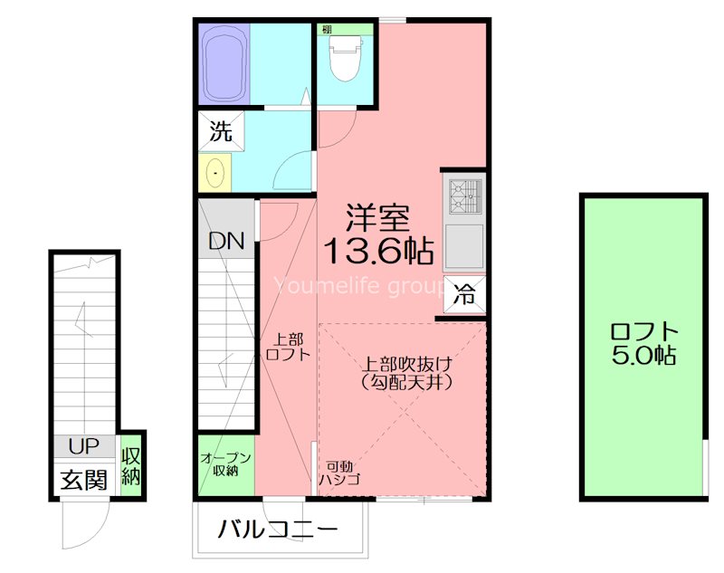 アメニティーハウス 204号室 間取り
