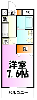 サフィーロ 304号室 間取り