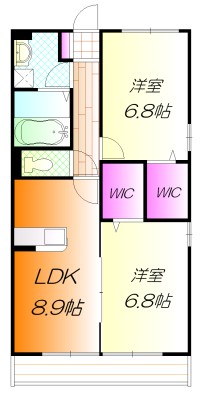 エスポワール開成 303号室 間取り