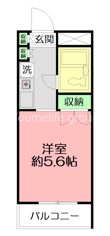 エストポルト 407号室 間取り
