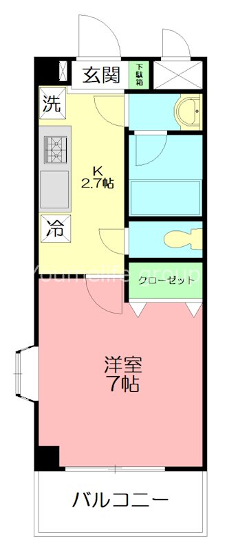GLOIRE MANSION 307号室 間取り