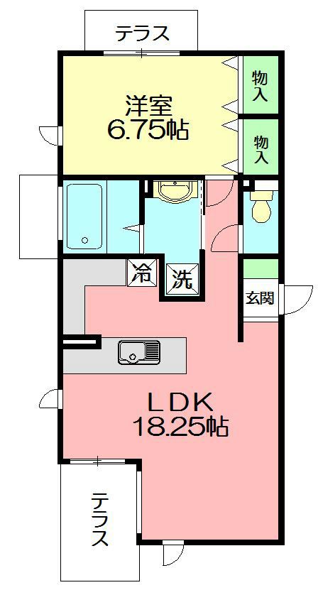 EDDI'S PLACE 101号室 間取り