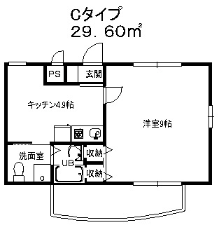 ノブルシャトー湘南 102号室 間取り