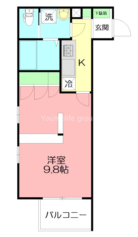 laplage鎌倉 304号室 間取り