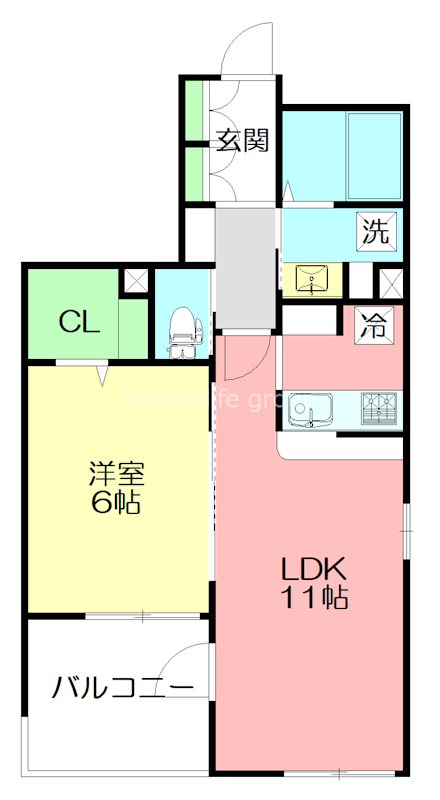 laplage鎌倉 301号室 間取り