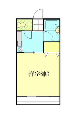 山田コーポ 203号室 間取り
