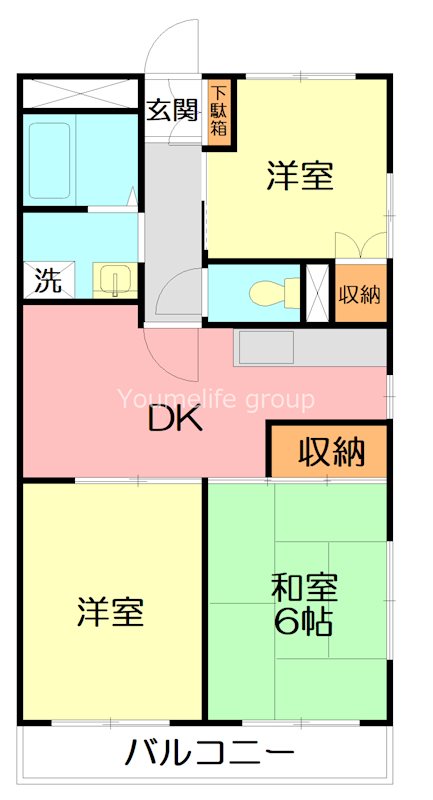 リリーハイツ 101号室 間取り
