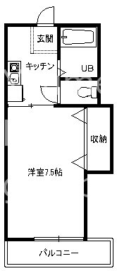 ラークヒル 103号室 間取り