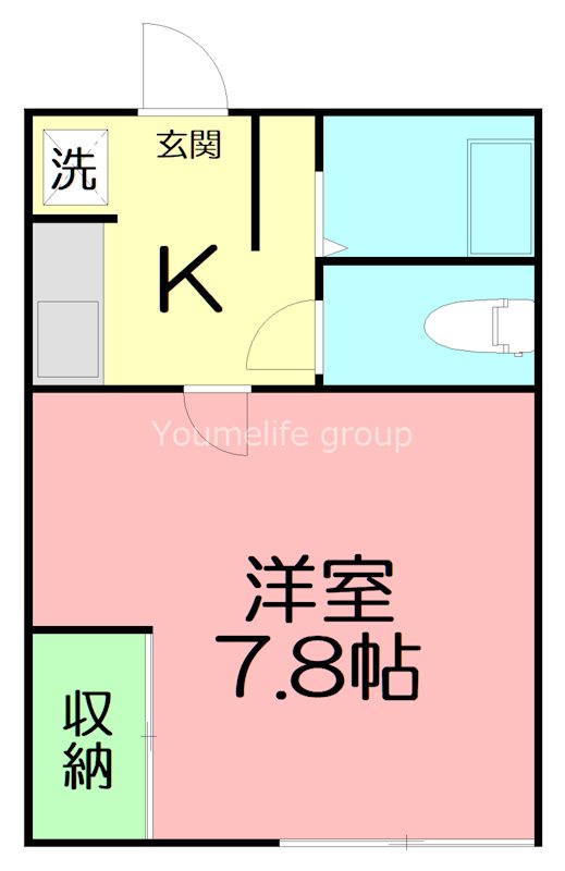 フルハウス 102号室 間取り