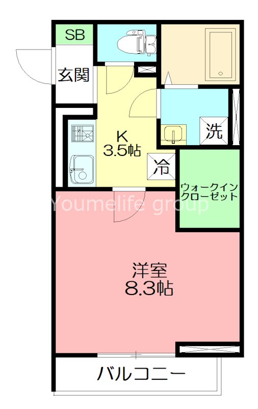 エスポワール 203号室 間取り