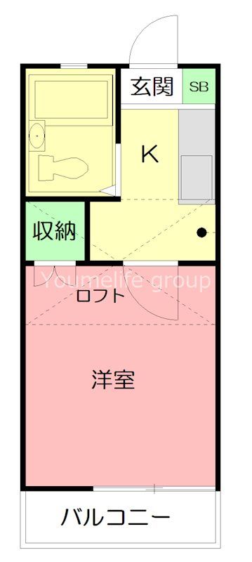 コーポラスクレイン湘南台 101号室 間取り