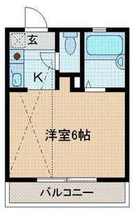 クレールメゾンK 202号室 間取り