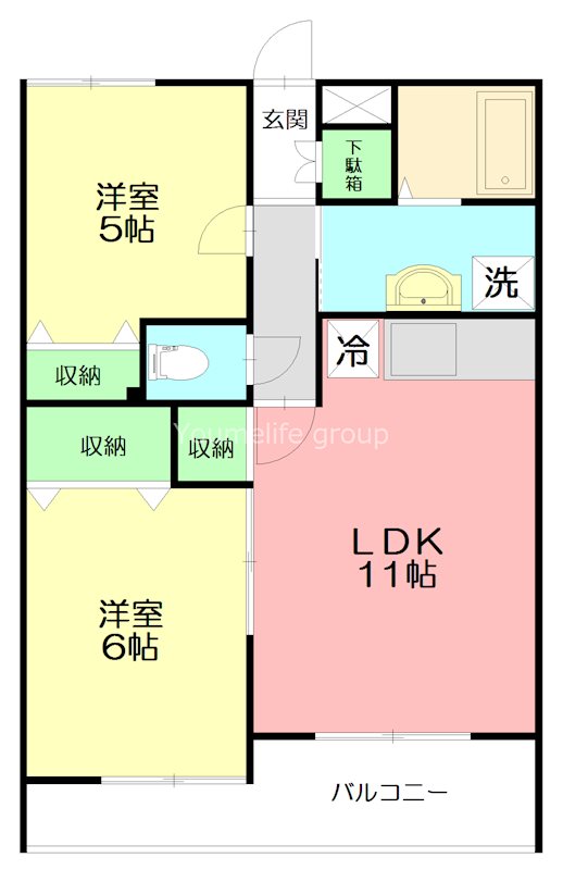 ラメール湘南 203号室 間取り