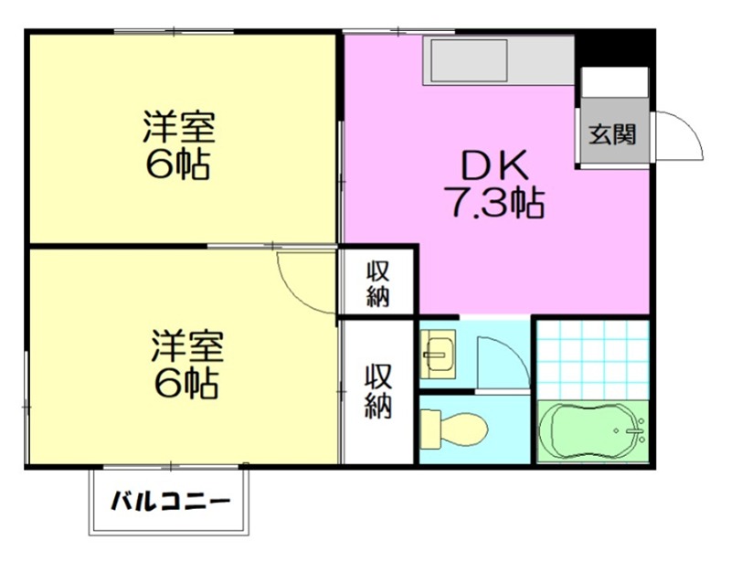 アイレッツ・ヒロ 102号室 間取り