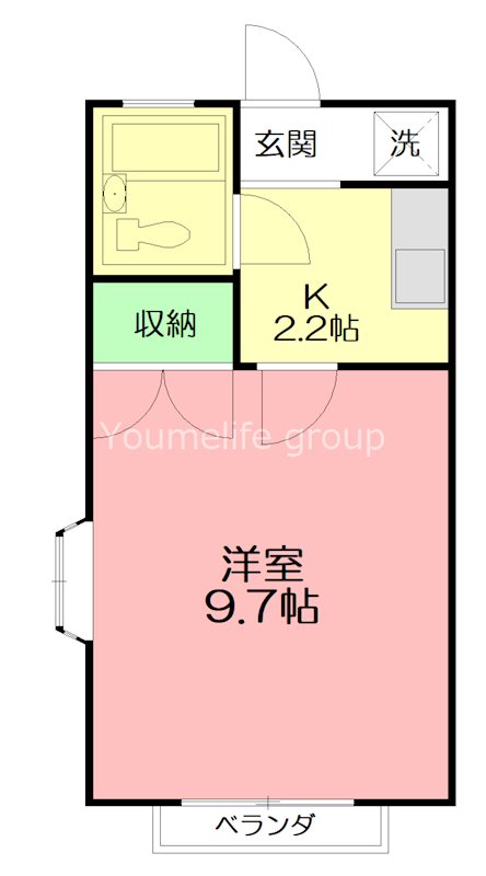 MKハイム 203号室 間取り