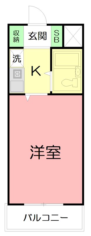 シルフィード平塚Ⅱ  403号室 間取り