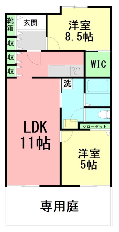 ライフレビュー小田原東ブライトコート 4F号室 間取り