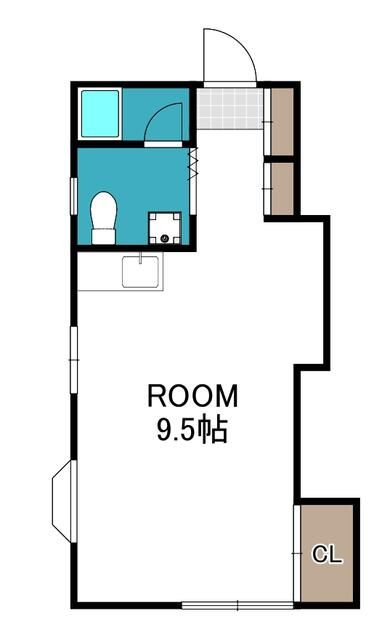 アーネスト・アツギ 1D号室 間取り