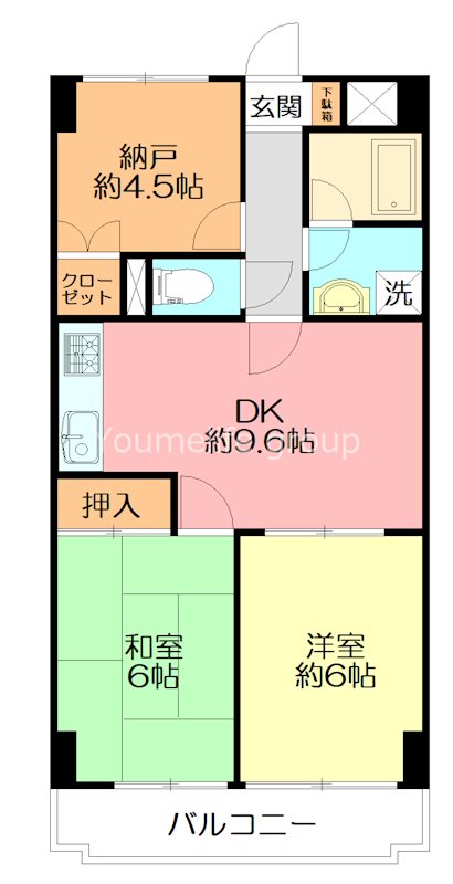 スカイパレス東戸塚 208号室 間取り
