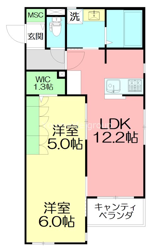 ヴィラ北鎌倉 202号室 間取り
