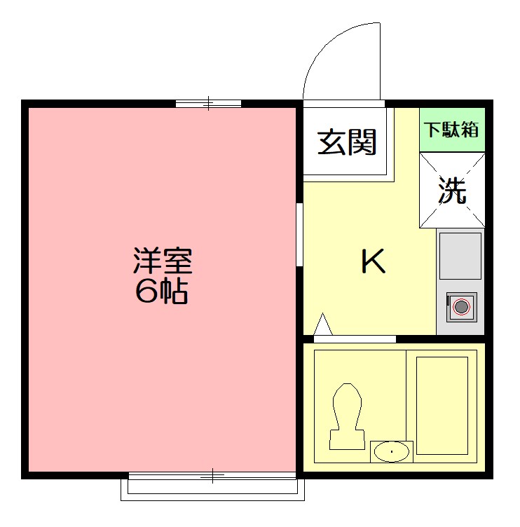 プレステージ下倉田Ⅱ 203号室 間取り