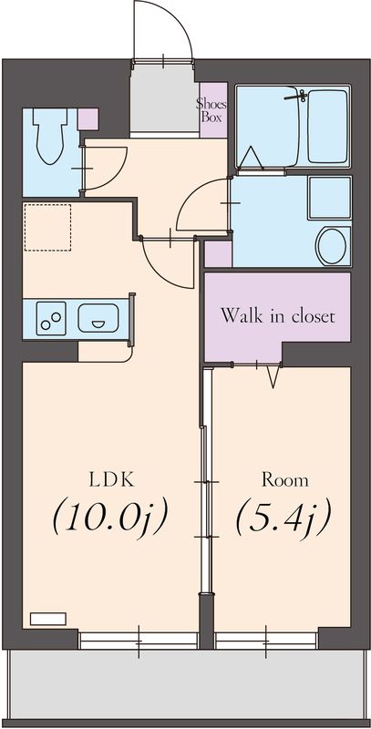 マリポーサ湘南 203号室 間取り