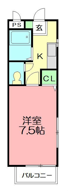 グランヒルズ中野 301号室 間取り