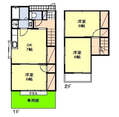 リエージュ山下 A-1号室 間取り
