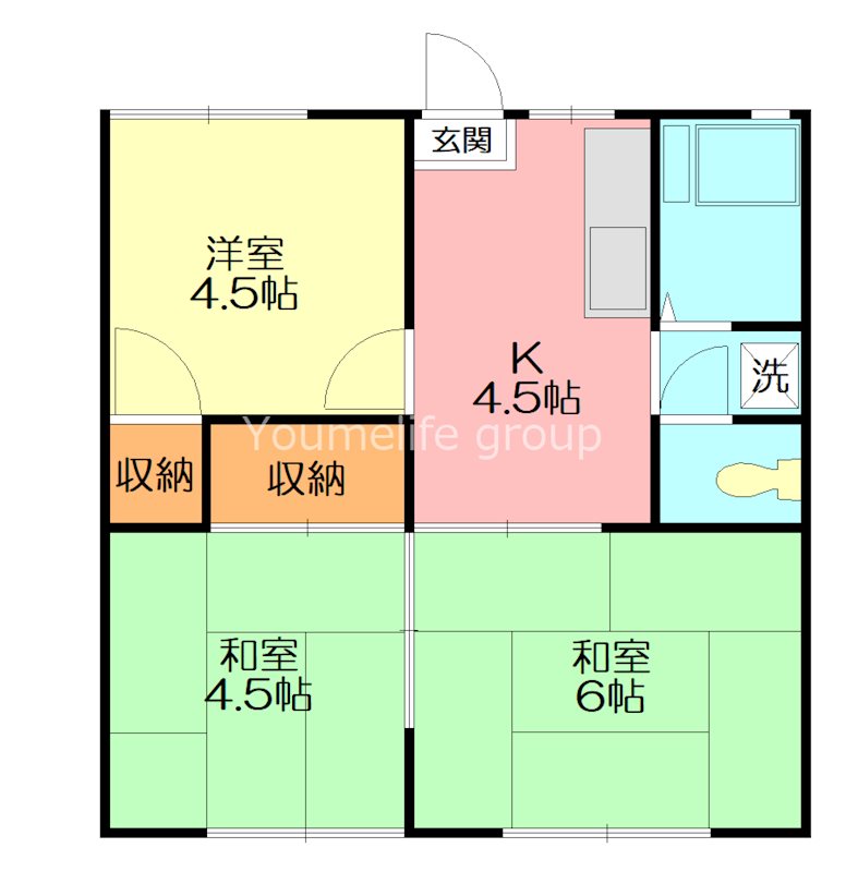 中村ハイツ 103号室 間取り