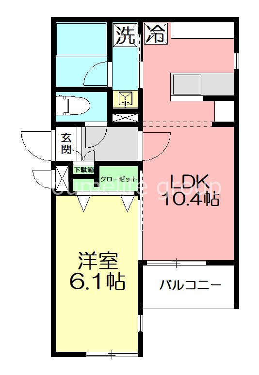 AZUL　Grand 104号室 間取り