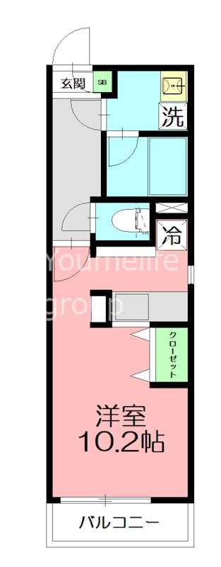 AZUL　Grand 201号室 間取り
