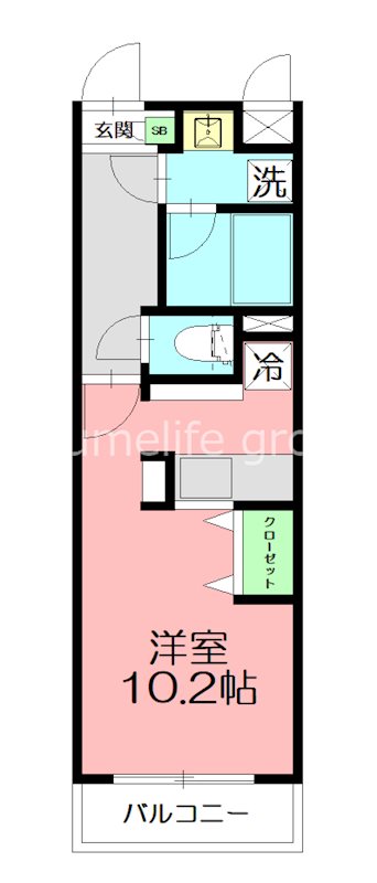 AZUL　Grand 302号室 間取り