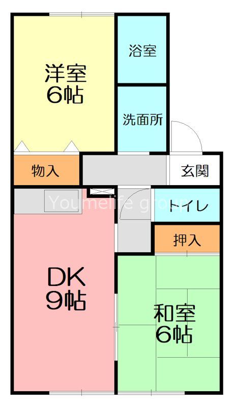 ビッグフィールド 202号室 間取り