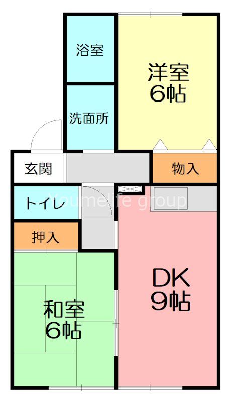 ビッグフィールド 201号室 間取り
