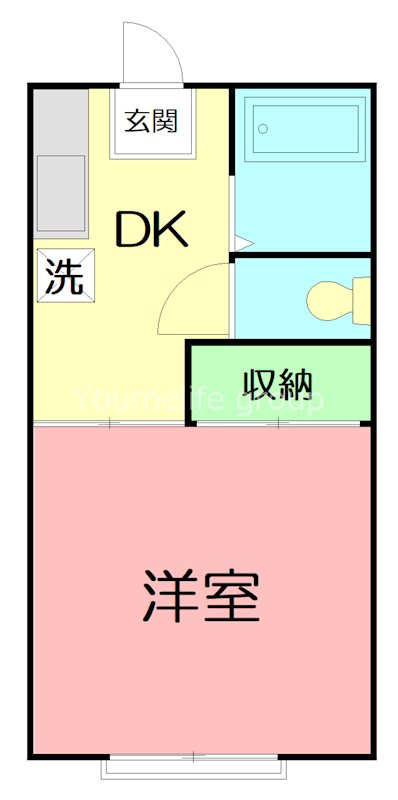政海ハイツ 201号室 間取り