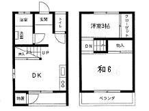 前田ハイツ A号室 間取り