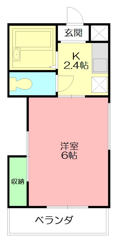 ビラサンロードC  203号室 間取り