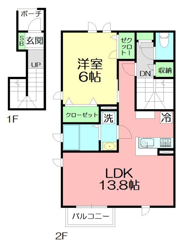MariageＢ棟 B-203号室 間取り