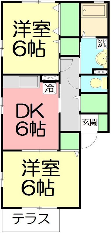 コンフォールメゾン 101号室 間取り