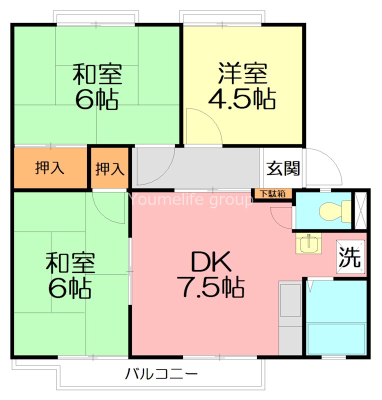 熊沢ハイツ３ 205号室 間取り